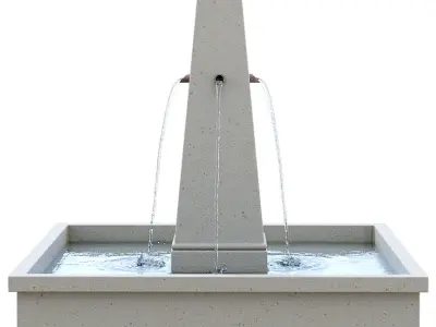 Campania  St Remy Fountain 3D model