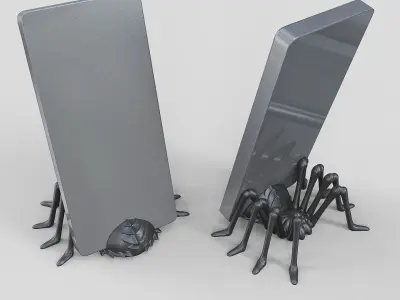 Spider phone holder 3D print model