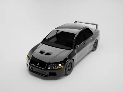 Mitsubishi evo 7 3D model