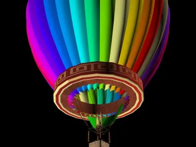 Chinese air balloon 3D model