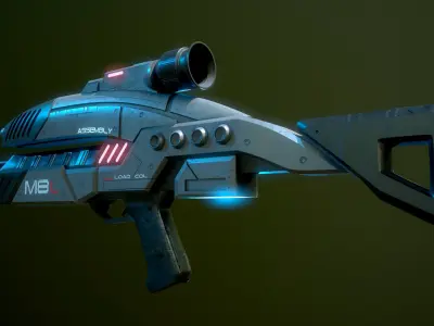 M-8 Avenger MassEffect 3D model