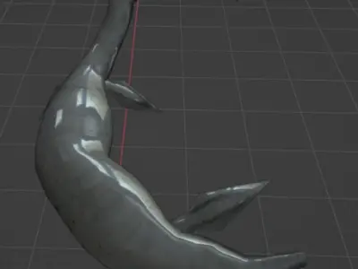 loch ness monster cryptid 3D model