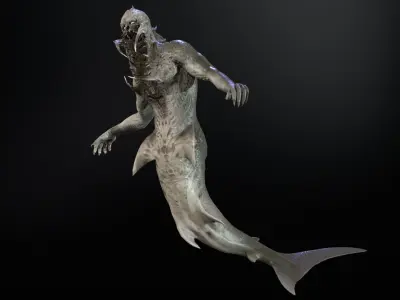 Mutant5 R1 Low-poly 3D model