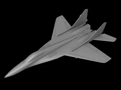 MIG-29 FULCRUM SCALE 1-72 PRINTABLE STL FILES 3D print model