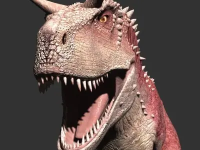 Carnotaur Resurrection - Game ready 3d model Low-poly 3D model