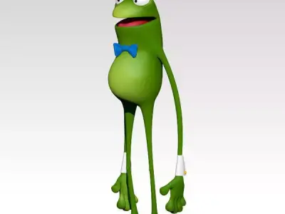Frog Cartoon 3D model