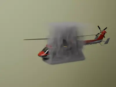 halicopter Low-poly 3D model