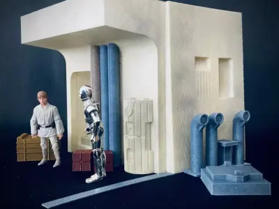 Docking Bay 94 Interior Diorama 3D print model