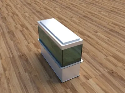Modern Aquarium  Low-poly 3D model