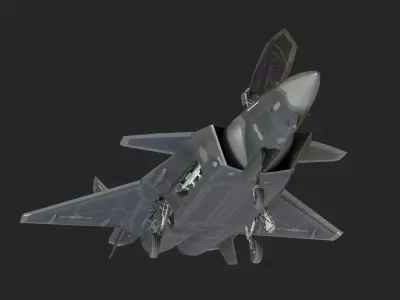 J20 stealth fighter j20 J20 J-20 Jian20 Chengdu Low-poly 3D model