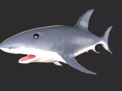 Shark Low-poly 3D model