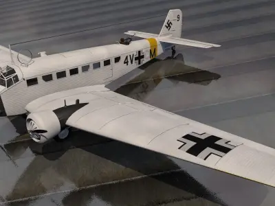 Junkers Ju-52 3M 3D model