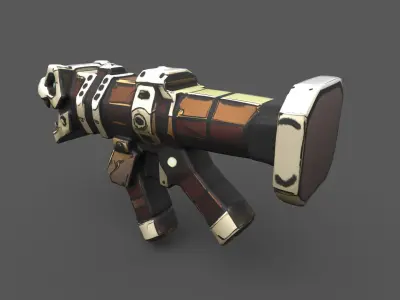 Prehistoric Howler Launcher- Stylized 3D Model Low-poly 3D model