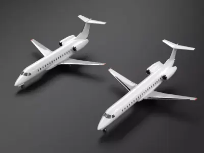 Embraer E135 E145 3D model
