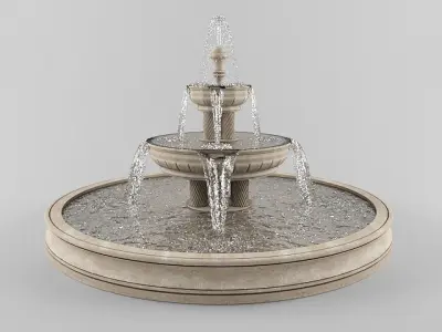 Round Fountain 3D model