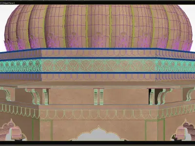 Indian Palace Dome 3D model