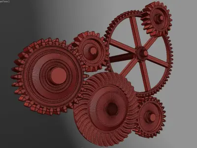 Gear mechanism v1 3D model