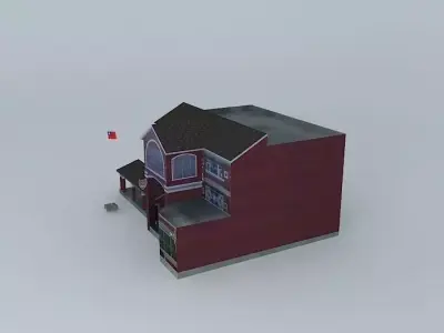 Pingtung Own New Park police station Free 3D model