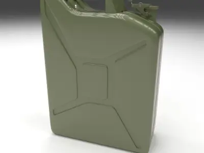 Jerry Can Green Low-poly 3D model