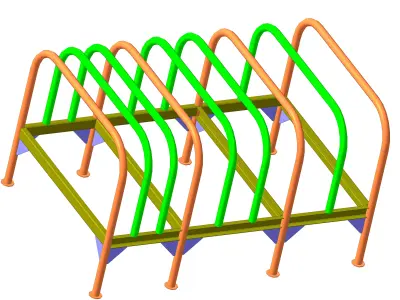 Rack shelf frame Free 3D model