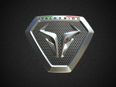 giugiaro italdesign logo 3D model