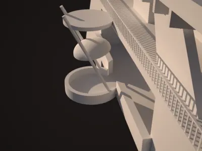 GHANA INDEPENDENCE SQUARE ARC Low-poly 3D model