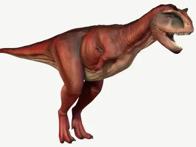 Carnotaurus dinosaur Low-poly 3D model