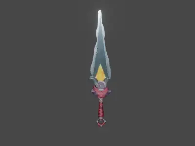 Zeloeman Sword A 44 Low-poly 3D model