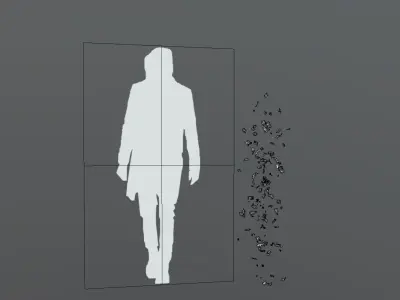 FeatherShootDown 150 Low-poly 3D model