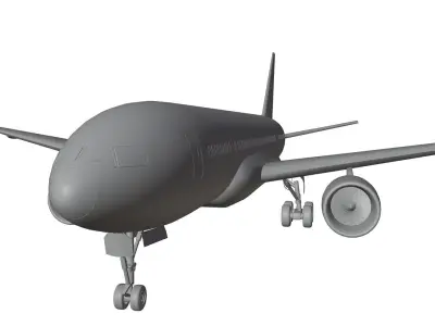 Aircraft unbranded 3D model