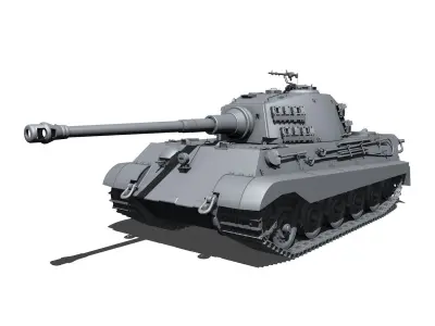 Panzerkampfwagen VI - Ausf B - King Tiger  3D model