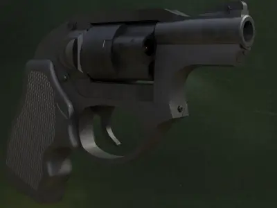 Ruger LCR Low-poly 3D model