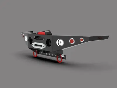 Generic Metal Bumper 3D model