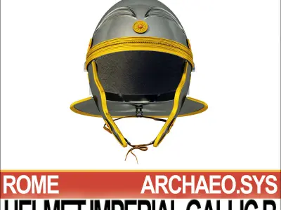 Roman Legionary Helmet Imperial Gallic B 3D model