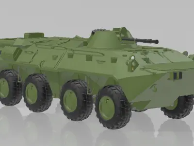 Ukraine BTR-80 Free 3D model