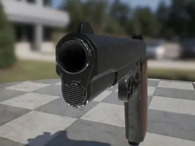 Colt M1911  Low-poly 3D model