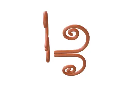 Butterfly Wing v1 003 Low-poly 3D model