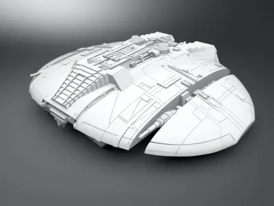 Cylon Raider 1978 Scale model 3D print model