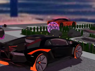 moving cars animation Free 3D model