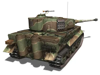 Panzer VI - Tiger - 132 - Late Production 3D model