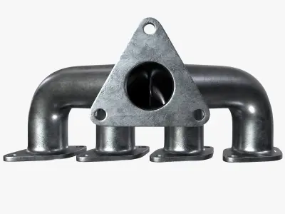 Exhaust header 3D model