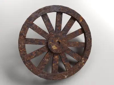 Old Wheel 3D model