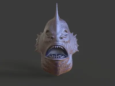 HEAD-R4 high poly sculpt  3D model