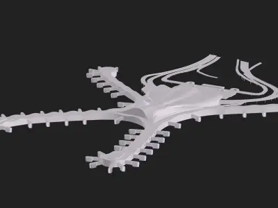 Abu dhabi terminal 3D model