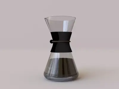 Glass Coffee Brewer Free 3D model