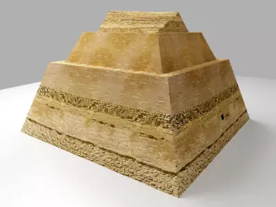Meidum Pyramid - The Ancient Egypt Low-poly 3D model