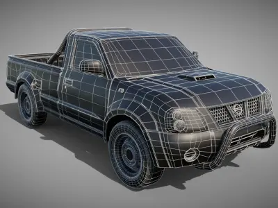 Nissan Hardbody NP300 Low-poly 3D model