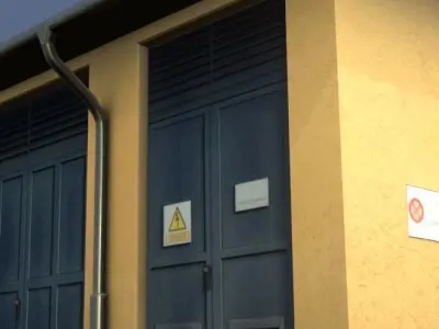 Low-Poly Substation Remastered Low-poly 3D model