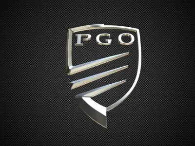 pgo logo 3D model