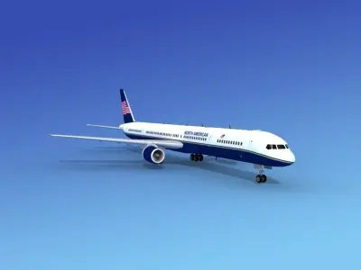 Boeing 757-300 North American 3D model